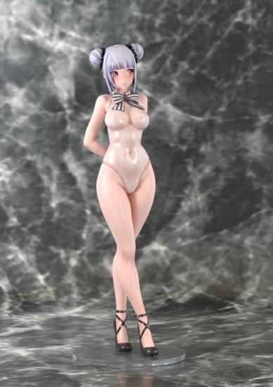 日本生産　ねこめたる「透け白スク」　ｱｸﾘﾙ樹脂塗装済み完成品