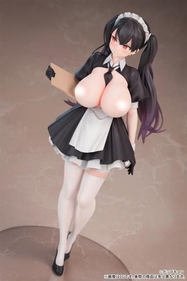ポップキュン イラスト「高時給メイドカフェ店員さん」脱衣ver. 1/6スケール 塗装済み完成品フィギュア