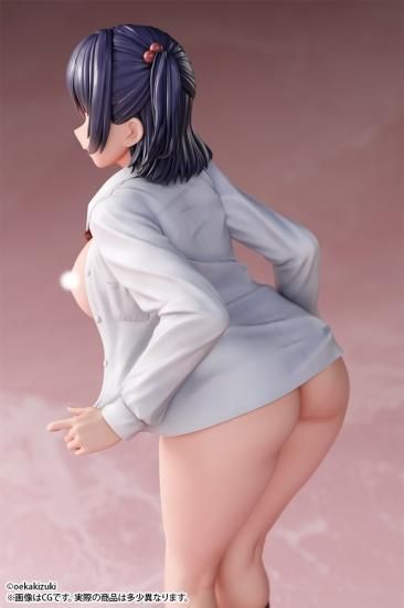 oekakizuki イラスト 間違って友達の姉ちゃんの部屋に「松山 葵」脱衣ver. 1/6スケール 塗装済み完成品フィギュア完成品フィギュア