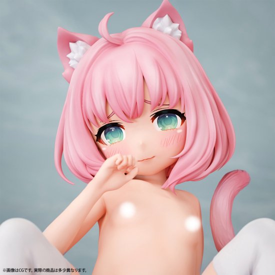 【インサイトショップ限定100体】ウラ恋少女 擬人化ちびネコ マカロン モイスチャーアイver. 1/4スケール 塗装済み完成品フィギュア