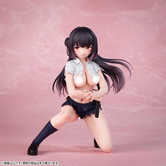 さむらいJK 咲良 ダメージver. 1/7スケール 塗装済み完成品フィギュア