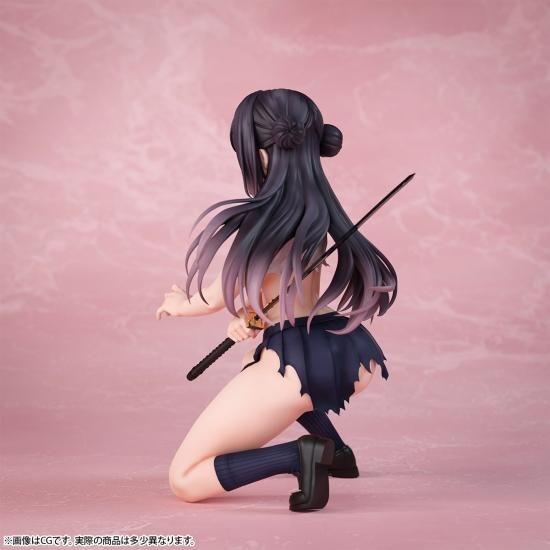 さむらいJK 咲良 ダメージver. 1/7スケール 塗装済み完成品フィギュア