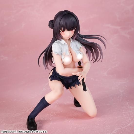 さむらいJK 咲良 ダメージver. 1/7スケール 塗装済み完成品フィギュア