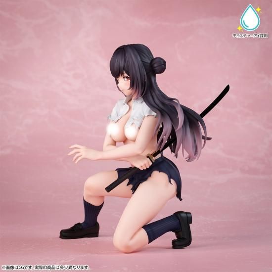 【インサイトショップ限定100体】さむらいJK 咲良 ダメージver. モイスチャーアイ仕様 1/4スケール 塗装済み完成品フィギュア