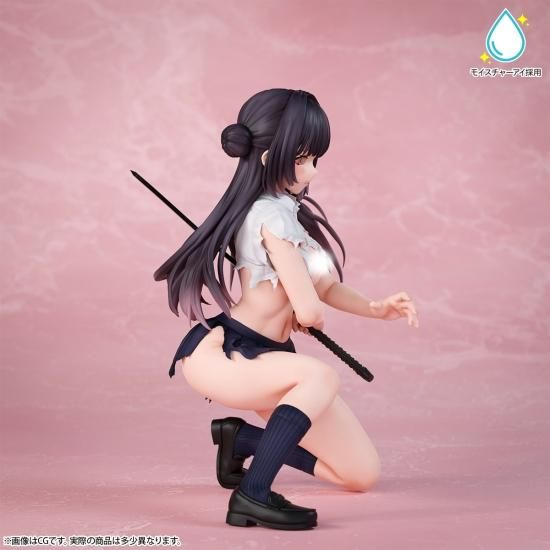 【インサイトショップ限定100体】さむらいJK 咲良 ダメージver. モイスチャーアイ仕様 1/4スケール 塗装済み完成品フィギュア