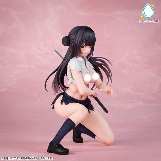 【インサイトショップ限定100体】さむらいJK 咲良 ダメージver. モイスチャーアイ仕様 1/4スケール 塗装済み完成品フィギュア