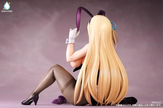 みじんこ イラスト「バニーアリス」 脱衣ver. モイスチャーアイver. 1/4スケール塗装済み完成品フィギュア