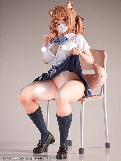 肉感少女 発情期メスケモ同級生の誘惑 小麦  1/4スケール塗装済み完成品フィギュア