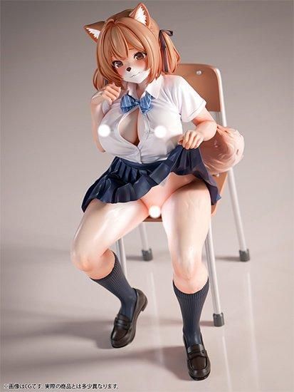 肉感少女 発情期メスケモ同級生の誘惑 小麦  1/4スケール塗装済み完成品フィギュア