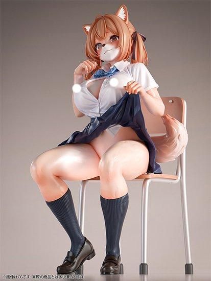 肉感少女 発情期メスケモ同級生の誘惑 小麦  1/4スケール塗装済み完成品フィギュア