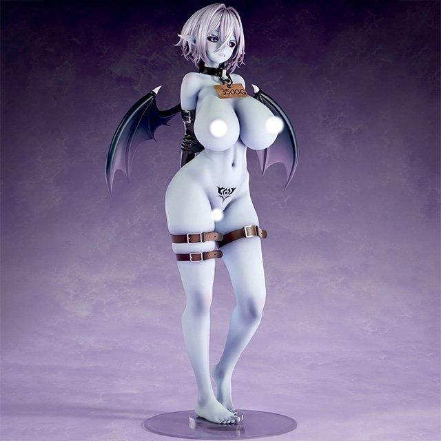 肉感少女 異世界の奴◯市 出品番号01 青肌サキュバス  1/6スケール塗装済み完成品フィギュア