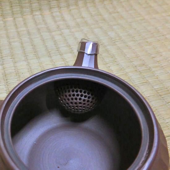1.5号肩付ダイヤ急須(ツマミ丸) - 四日市萬古焼 急須 富源 1.5号肩付ダイヤ急須(ツマミ丸) - 四日市萬古焼 急須 富源