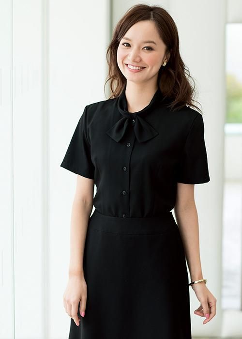 事務服 制服 en joie アンジョア 半袖ブラウス 06210【オフィス