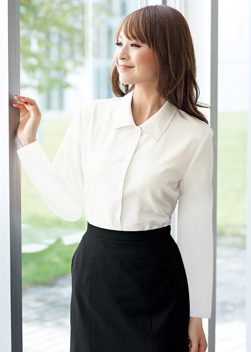 92381 シュアンジョア　事務服　半袖ブラウスジャケット　黒ｘ白　9 92381 シュアンジョア 事務服 半袖ブラウスジャケット 黒x白 9 92381