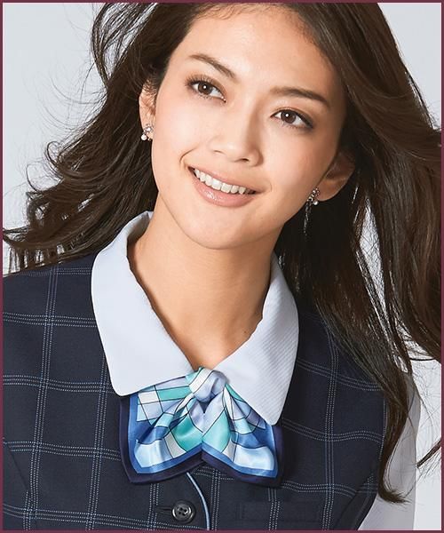 EAZ389｜リボン｜可愛らしく、爽やか｜事務服 会社制服通販
