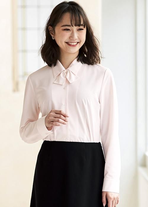 92381 シュアンジョア　事務服　半袖ブラウスジャケット　黒ｘ白　9 52143（ジョア）｜事務服