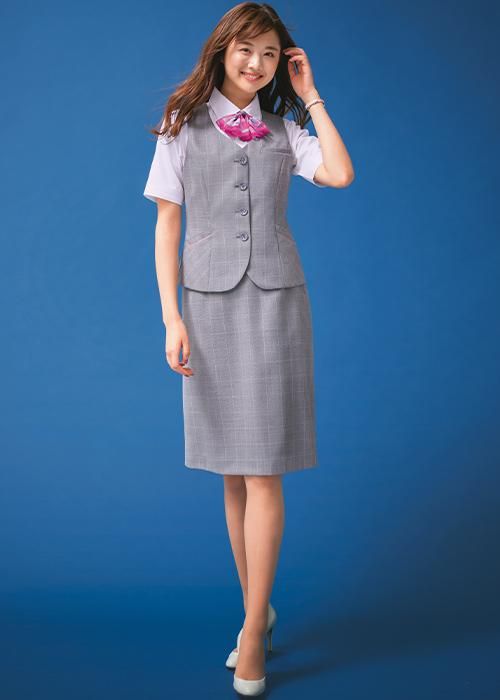 事務服】カーシーカシマ ESS741｜Aラインスカート｜【2019年春夏