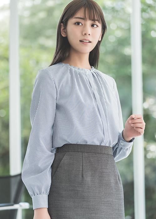 ESA704 【カーシーカシマ ENJOY】 オーバーブラウス 女子制服