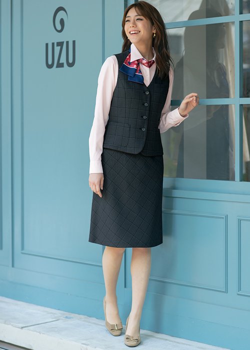 ランキング上位のプレゼント 事務服 制服 セロリー SELERYタイトスカート(52cm丈) S-16081大きいサイズ21号・23号オフィスユニフォームス  スカート