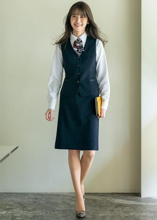 Selery S-04461 [通年]ベスト [ウィンドウペン/ストレッチ/制菌