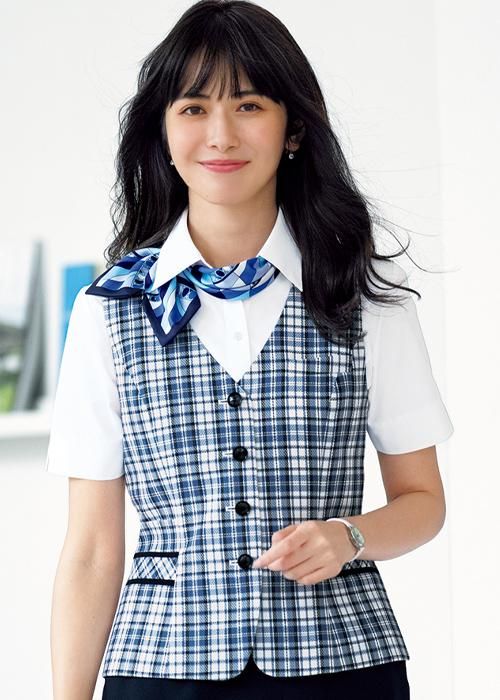 21号 半袖 ブラウス 事務服 RB4551 吸水速乾 ブルー オーキッド ホワイト 制服 仕事服 ボンマックス 事務服 制服 BONMAX ボンマックス 半袖ブラウス RB4551