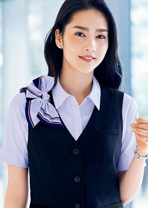 事務服 rb4530 ボンマックス 半袖ブラウス【オフィス制服の通販