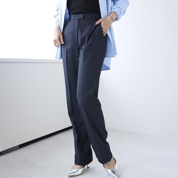 ボンマックス／事務服 パンツスーツ 上下セット 調温機能付 グレイ×パープル ボンマックス／事務服 パンツスーツ 上下セット 調温機能付