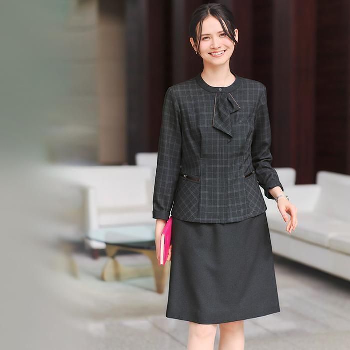 Maa　事務服7点セット　9号　青リボン無し　定価91410円　新品含む AJ0291（ボンマックス）｜事務服