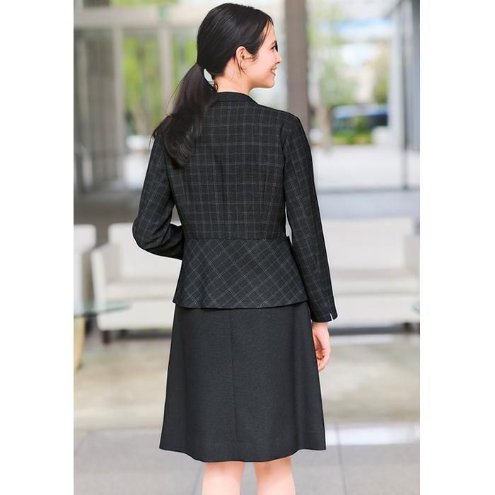 ボンマックス事務服　ブラック×ブルーのストライプ3点セット 通年]ジャケット[ストレッチ/ストライプ](34-AJ0245) | 株式会社