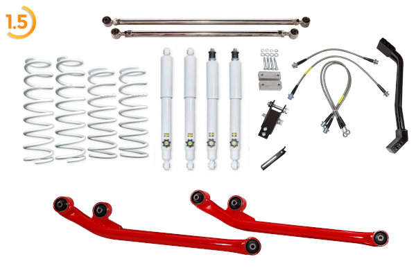 JB64/74用 1.5インチアップお手軽kit(左後ブレーキホース