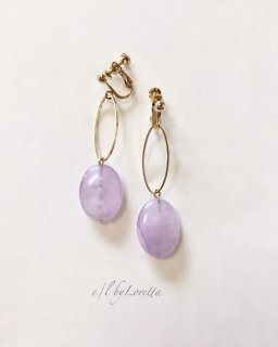 ץ᥸ oval hoop pierce/earring