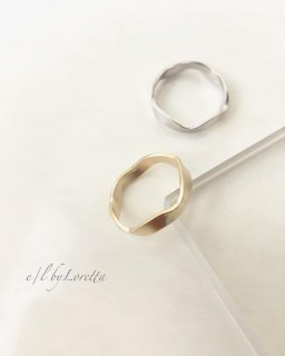 Mat gold/silver Ring