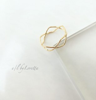 Gold connect  ring