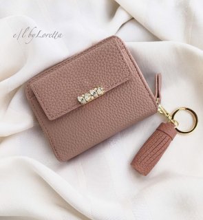 Bijou mini wallet(Smoky pink)