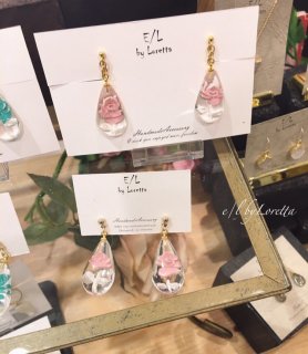 Ħ Drop pierce/earring(Pink)