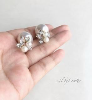 2way pearl catch bijou pierce