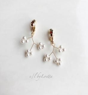 Pearl branch pierce/earring
