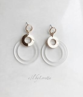 Clear  Metal hoop pierce
