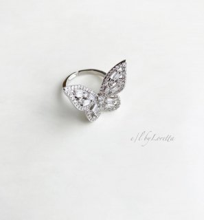 Butterfly crystal Ring