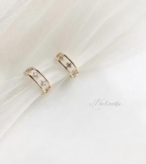 Crystal design ear cuff