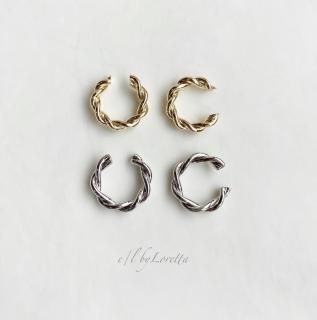 (2)Metal twist ear cuff