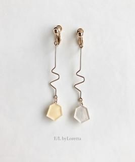 KAKERA design stick pierce/earring(Yellow)