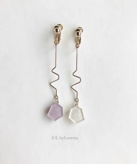 KAKERA design stick pierce/earring(Lavender)