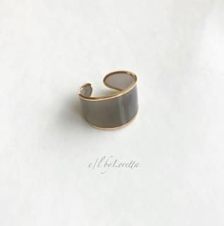 Color wide ear cuff(Gray)