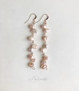 øѡ random long pierce/earring(Pale Pink)