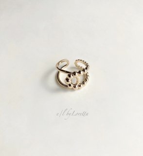 Metal design wide Ring