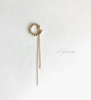 ٤륤䡼աW chain ear cuff