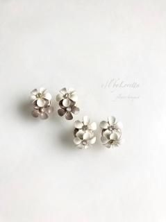 (2)Flower bouquet pierce/earring  [cc]