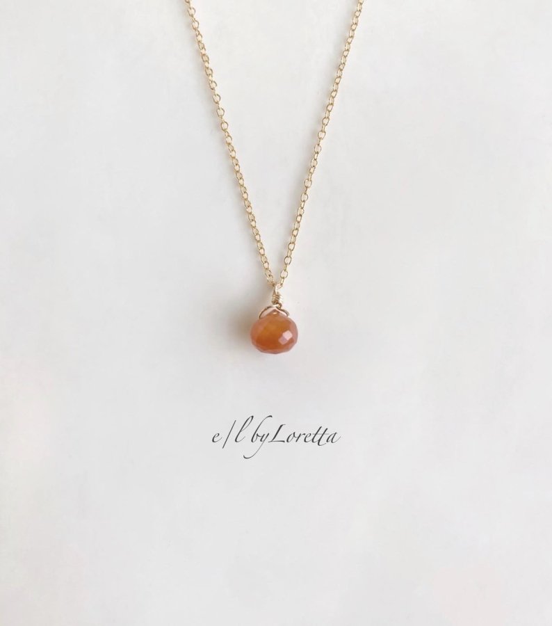 レッドヘマタイトクォーツ 14kgf necklace ? - E/L by Loretta