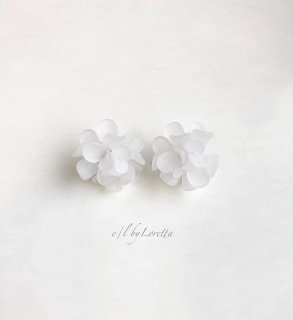 Mat flower pierce/earring